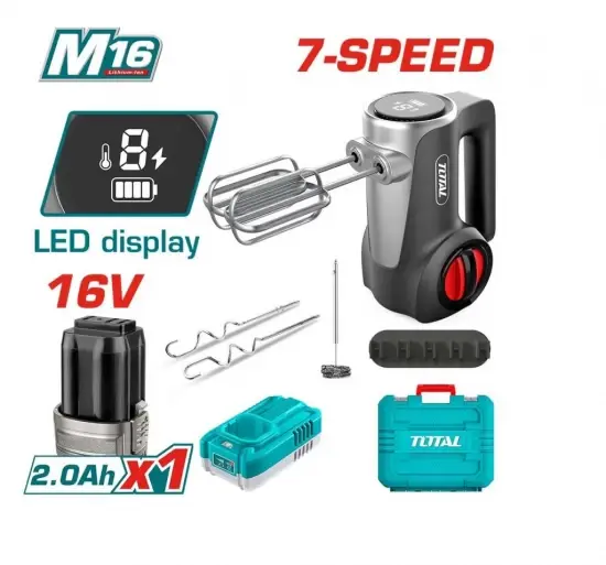 [TMK022K] BATIDORA 16V CON 7 VELOCIDADES, EQUIPO SOLO