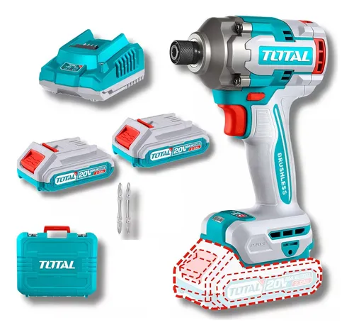 ATORNILLADOR DE IMPACTO 20V BRUSHLESS 230NM-TIRLI2023-TOTAL