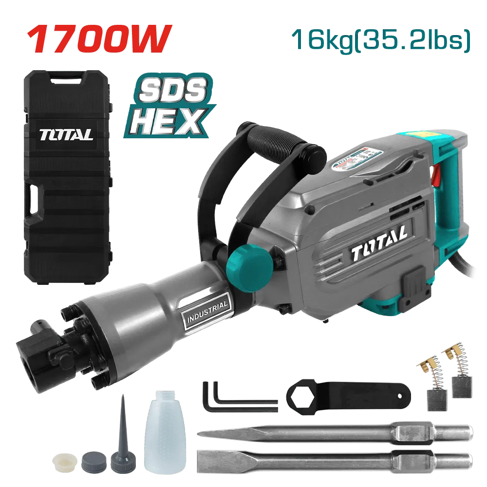 [TH215456] MARTILLO DEMOLEDOR 1700W 16KG-TH215456-TOTAL
