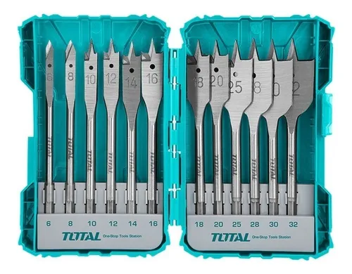 [TACSDL1206] JGO X12PCS BROCA PALETA PARA MADERA