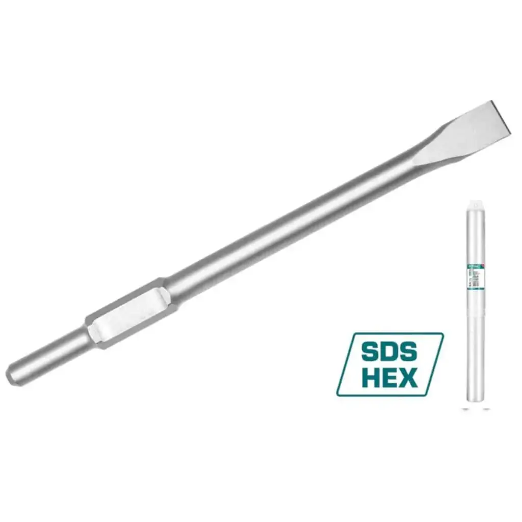 CINCEL HEX PUNTA PLANA 17X280X22MM PARA MODELO TH213006- TH2130016/TAC153172/TOTAL