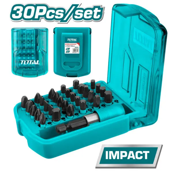 [TACSD18306] JUEGO X 30PCS PUNTERAS DE IMPACTO 25MM INDUSTRIAL-TACSD18306-TOTAL