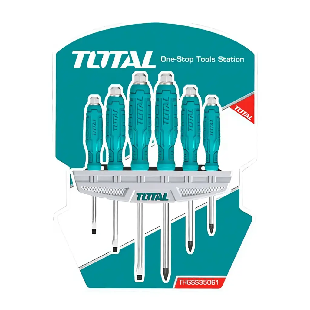 [THGSS35061] JUEGO DESARMADOR DE GOLPE 6PCS LIVIANO-THGSS35061-TOTAL