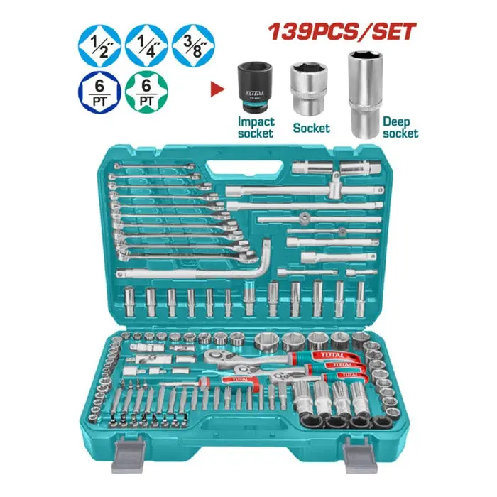 [THKTHP21396] SET X 139PCS HERRAMIENTAS MANUALES