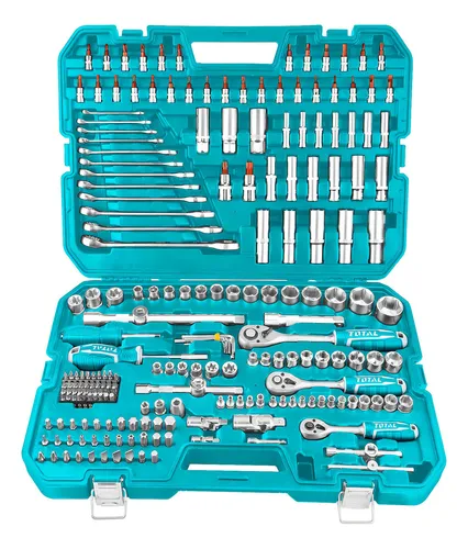 SET X 216PCS LLAVES, DADOS Y CHICHARRAS+MALETA/THKTHP22166/TOTAL