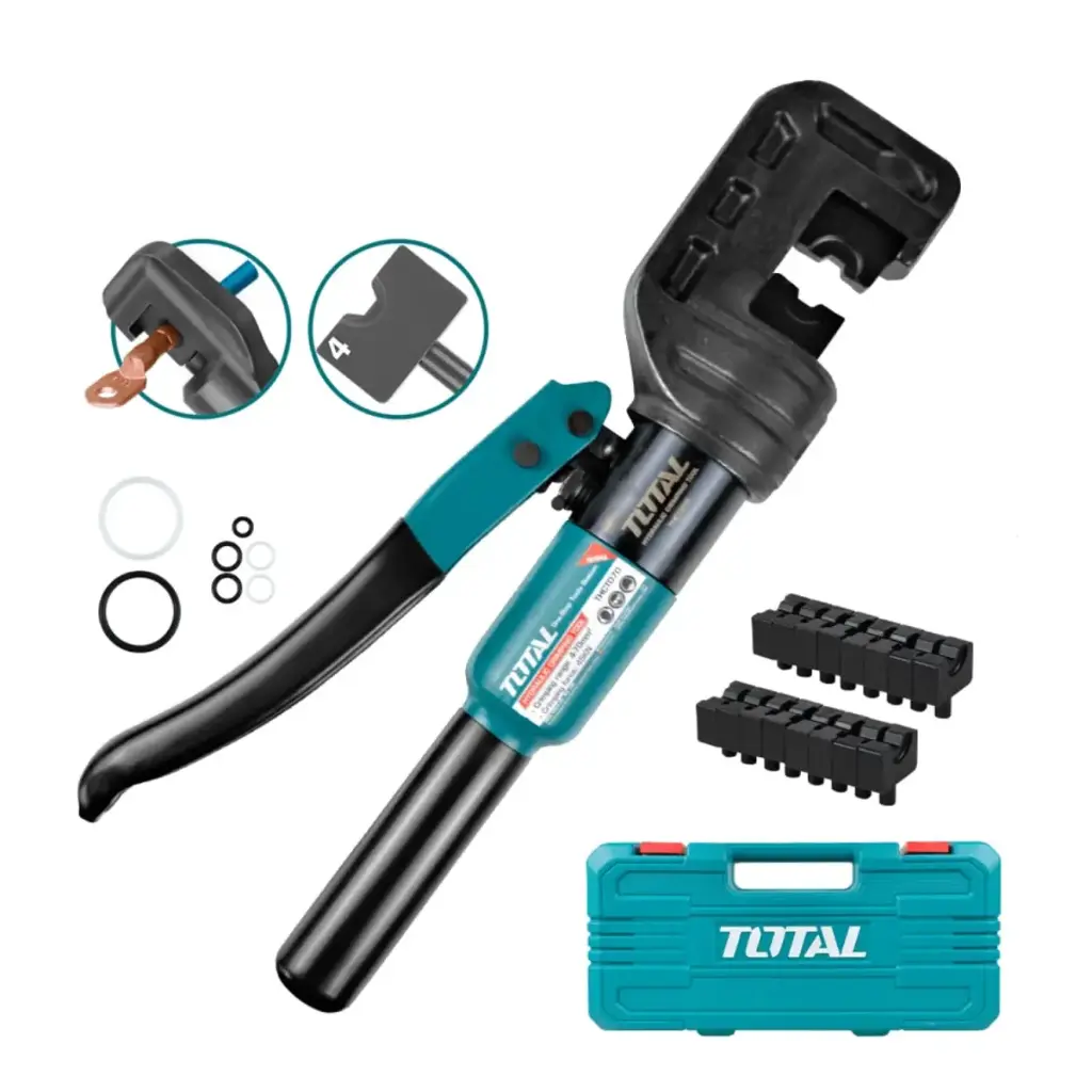 CRIMPADORA HIDRAULICA 16-300MM2 FUERZA 70KN HEXAGONAL+MALETIN-THCT0240-TOTAL