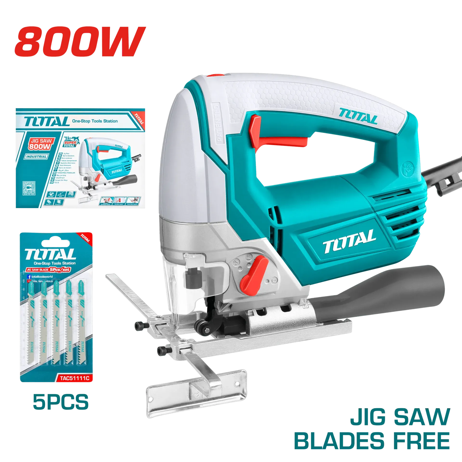SIERRA CALADORA LIVIANA 800W 3000RPM 4 FUNCIONES INDUSTRIAL-TS2081006-TOTAL