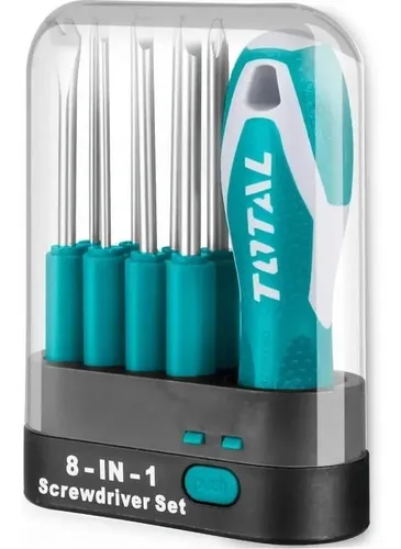 [THT250906] DESARMADOR INTERCAMBIABLE 9 PCS TOTAL