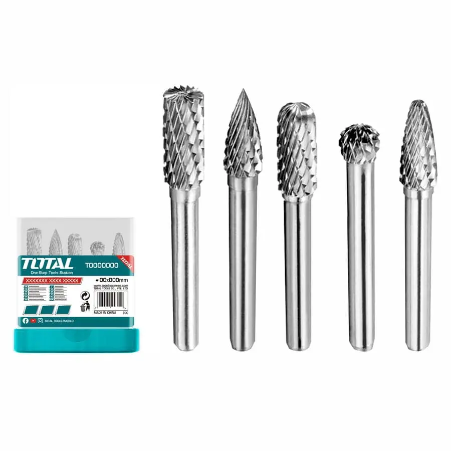 JUEGO DE FRESAS ROTATIVAS DE CARBURO DE TUNGSTENO - TOTAL - TAKC0651
