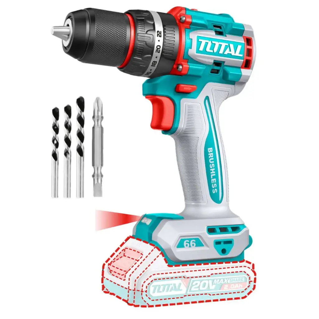 [TIDLI206681] TALADRO PERCUTOR COMPACTO LI-ION 20V 66NM 13MM-TIDLI206681-TOTAL