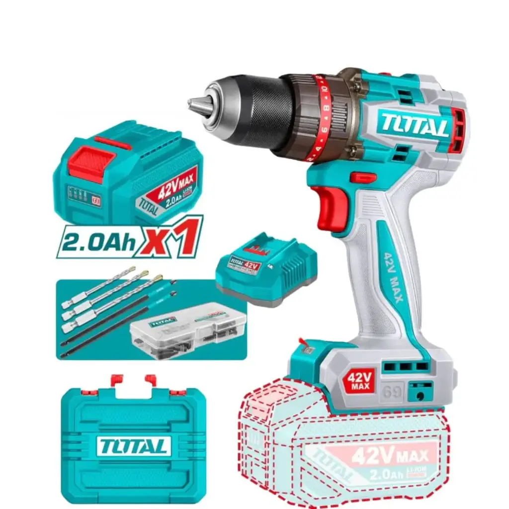 [TIDLI426981] TALADRO 69NM 42V CON 1 BATERÍA DE 2AMP Y CARGADOR-TIDLI426981-TOTAL