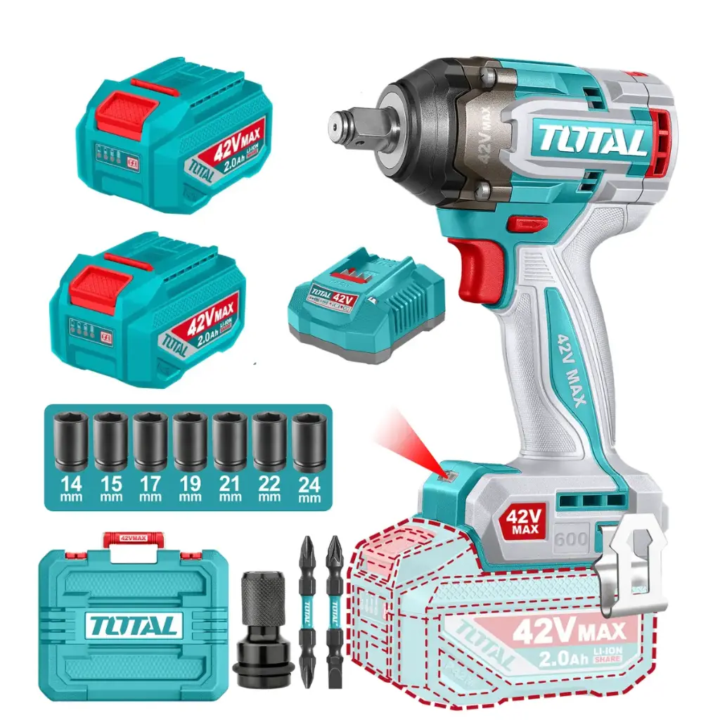 [TIWLI42602] LLAVE DE IMPACTO 1/2” 600NM 42V TOTAL