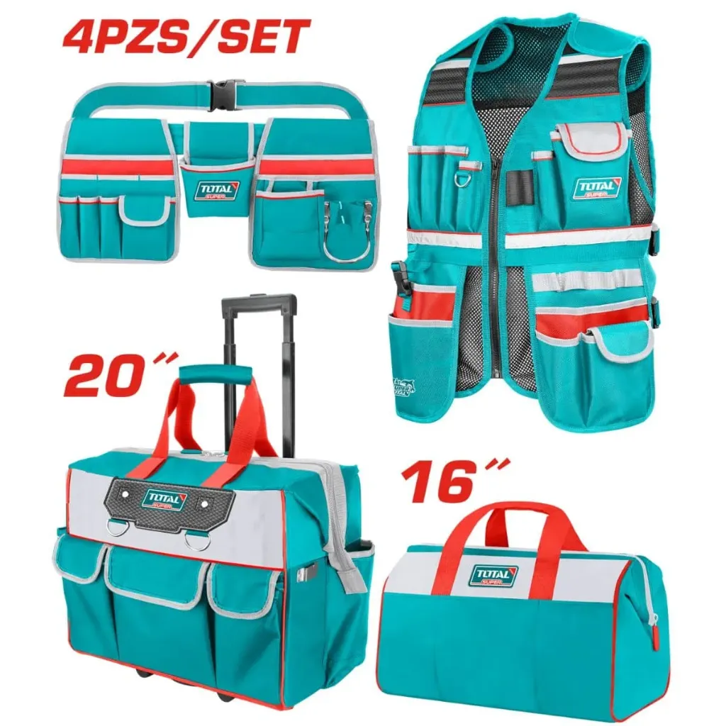 [TOS230910] KIT DE MALETINES Y PORTA HERRAMIENTAS 4 PCS-TOS230910-TOTAL