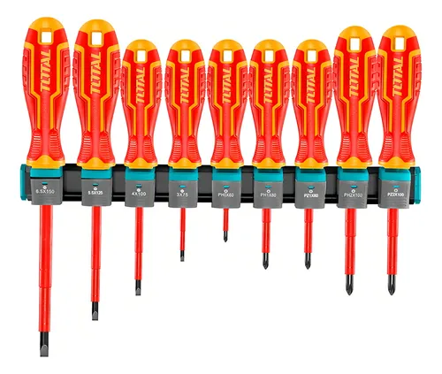 [THTIS596] SET DESTORNILLADORES AISLADOS 1000V X 9PZAS TOTAL