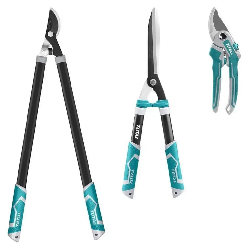 SET DE TIJERAS P/JARDINERIA 3PCS ACERO AL CARBON 