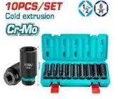 JGO X10PCS DADOS IMPACTO LARGOS 1/2