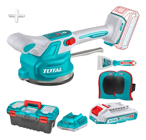 [TTVLI20018] VIBRADOR BALDOSAS 20V 0-10000RPM ABS:60KG D:130MM 1X2.0AH + ACC INDUS - TTVLI20018