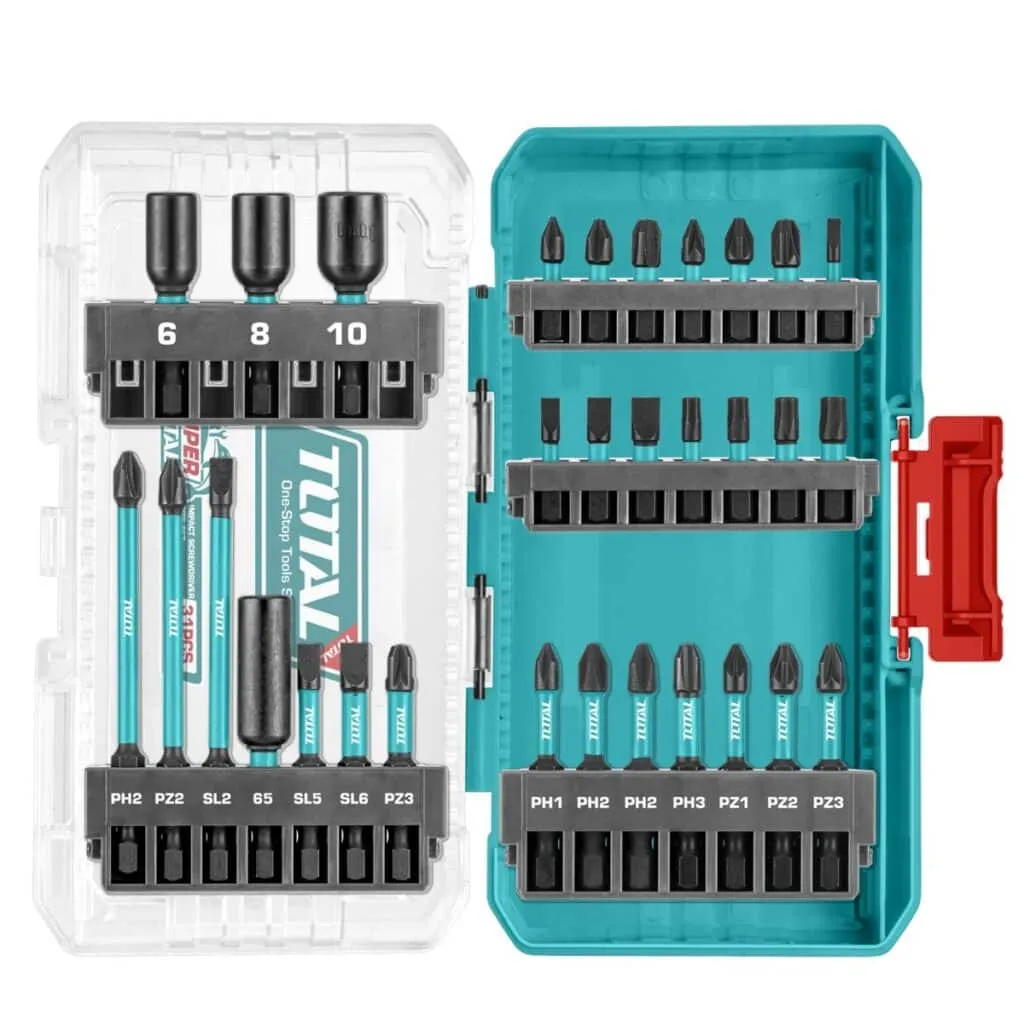 [TACSDL11306] SET DE PUNTAS DESTORNILLADOR DE IMPACTO 31PZS-TACSDL11306-TOTAL