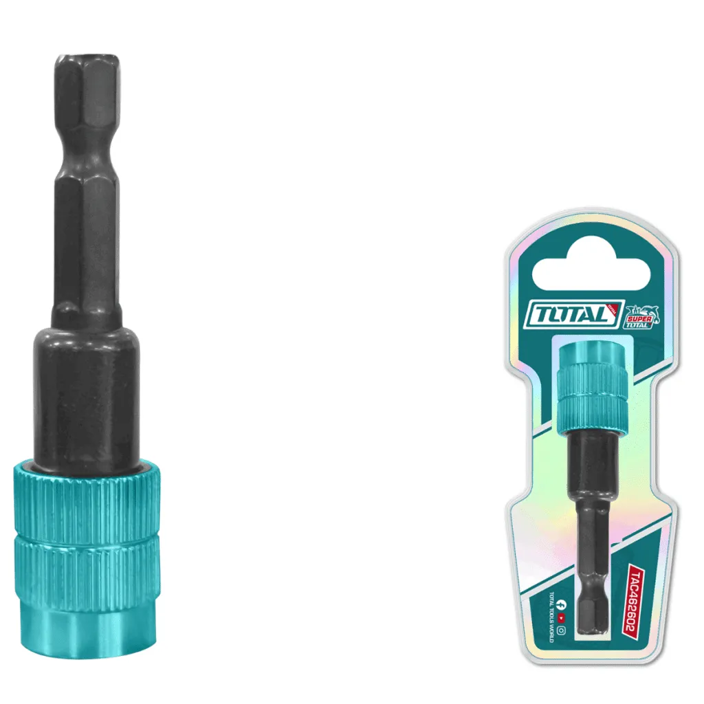 PORTA PUNTA ALTO TORQUE 60MM 1/4'' HEX LIBERADOR RAPIDO INDUSTRIAL-TAC462602-TOTAL