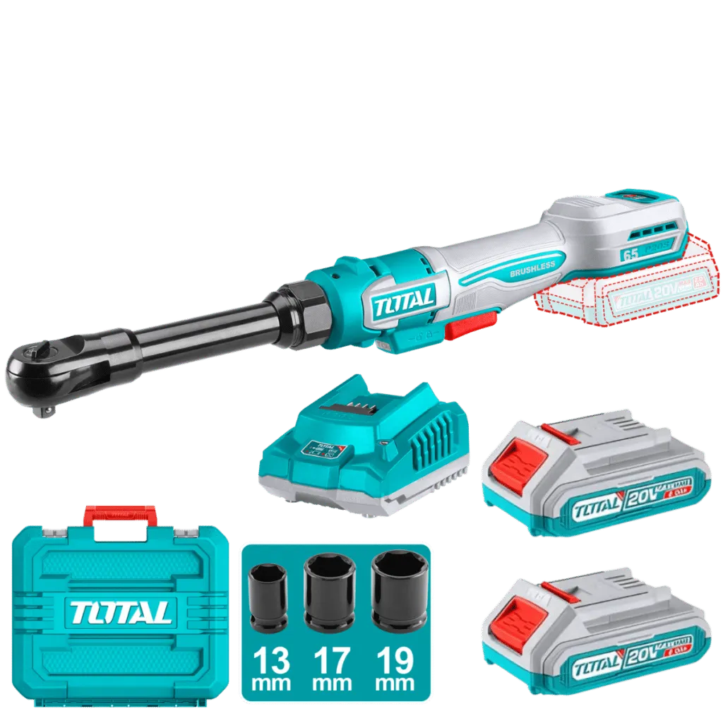 RATCHET EXTENDIDO 20V 65NM 3/8'' 0-350RPM 2X2.0AH + - TDRLI2065292-TOTAL