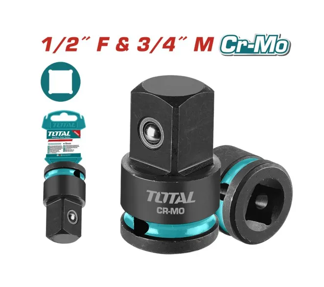 [THIAD1234] ADAPTADOR DE CUADRADO CR-MO 1/2” X 3/4” PARA LLAVE DE IMPACTO-THIAD1234-TOTAL